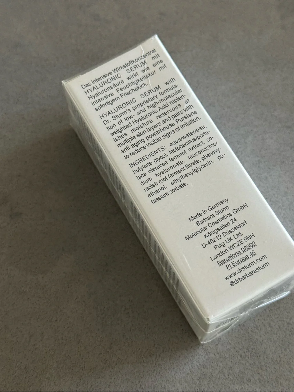 Brand NEW | Dr. Barbara Sturm Hyaluronic Serum 10ml